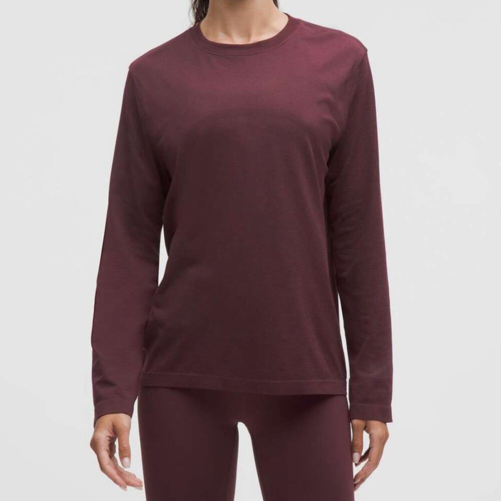 Lululemon Swiftly Relaxed Long-Sleeve Shirt in Goodnight Plum Women's Size 4